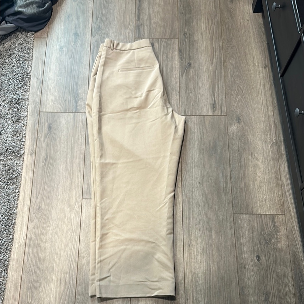 Abercrombie & Fitch Tan Trousers Straight Leg Design - Picture 3 of 4